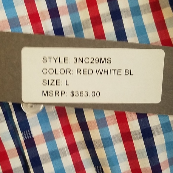 Greysn- red, white and blues button down - Picture 3 of 8